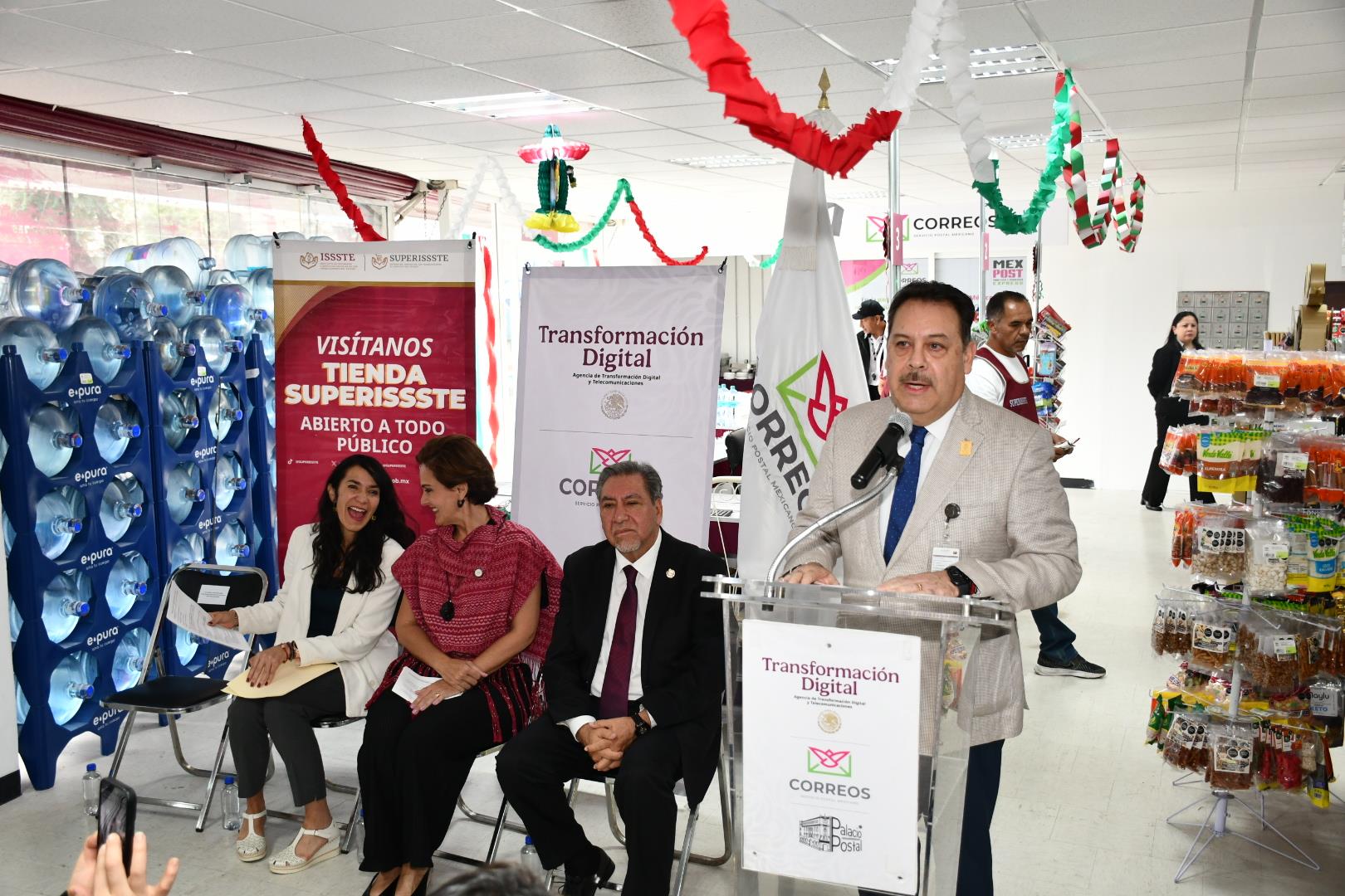  Inaguración de la nueva oficina de Correos de México en la Tienda SUPERISSSTE, Colonia Doctores